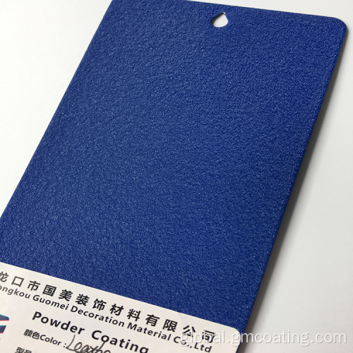 Water Wave Powder Coating Leather effect blue Color Industrial Paint And Coatings Supplier